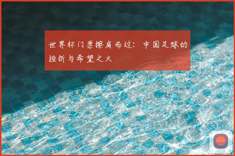 世界杯门票擦肩而过:中国足球的挫折与希望之火